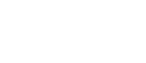 dbv-Logo in Langform und weiß