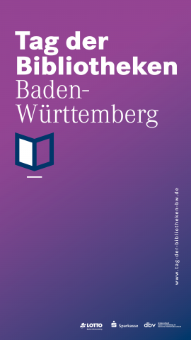 Plakat Tag der Bibliotheken in Baden-Württemberg (hochformat)